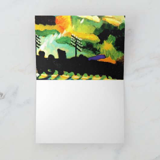 Kandinsky - Murnau Trein en Kasteel Kaart (Binnen)