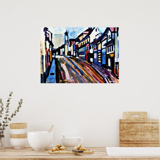 Kandinsky - Murnau - Untermarkt Poster (Keuken)
