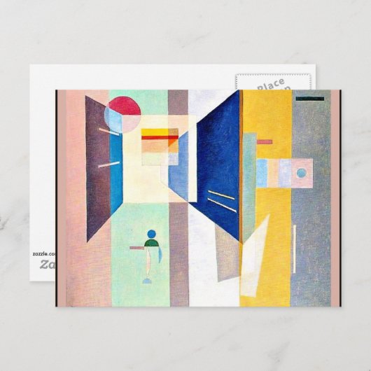 Kandinsky - na rechts - links briefkaart (Voorkant / Achterkant)