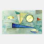 Kandinsky - Nevel, abstract kunstwerk, Rechthoekige Sticker (Voorkant)