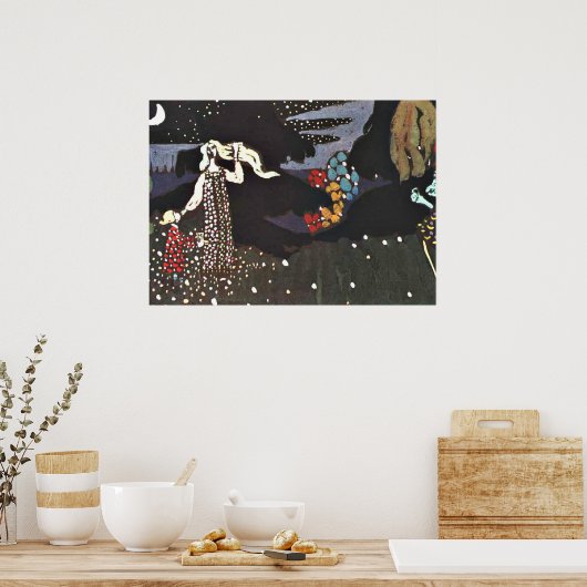 Kandinsky - Night Poster (Keuken)