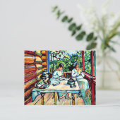 Kandinsky - Nina Kandinsky in Akhtyrka Briefkaart (Staand voorkant)