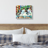 Kandinsky - Nina Kandinsky in Akhtyrka Canvas Afdruk (Insitu (Slaapkamer))