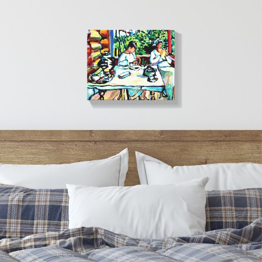 Kandinsky - Nina Kandinsky in Akhtyrka Canvas Afdruk (Insitu (Slaapkamer))