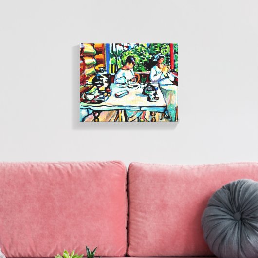 Kandinsky - Nina Kandinsky in Akhtyrka Canvas Afdruk (Insitu (Woonkamer))