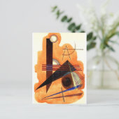 Kandinsky - Obstinate Brown Briefkaart (Staand voorkant)