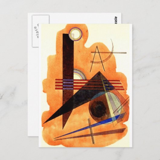 Kandinsky - Obstinate Brown Briefkaart (Voorkant / Achterkant)