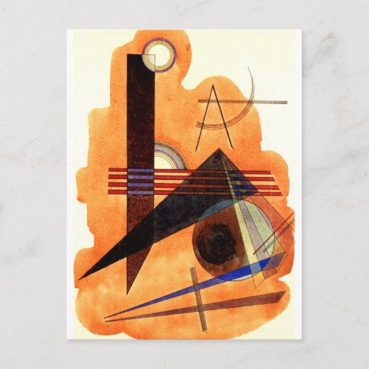 Kandinsky - Obstinate Brown Briefkaart (Voorkant)