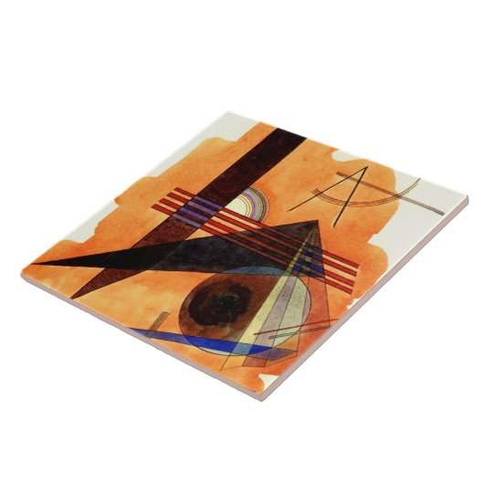 Kandinsky - Obstinate Brown Tegeltje (Zijkant)