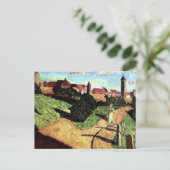 Kandinsky - Old Town II, kleurrijk schilderij Briefkaart (Staand voorkant)