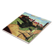 Kandinsky - Old Town II, kleurrijk schilderij, Tegeltje (Zijkant)