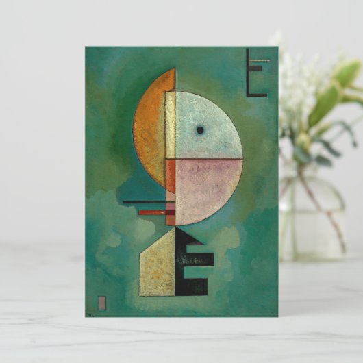 Kandinsky - Omhoog, abstracte kunst, Kaart (Staand voorkant)