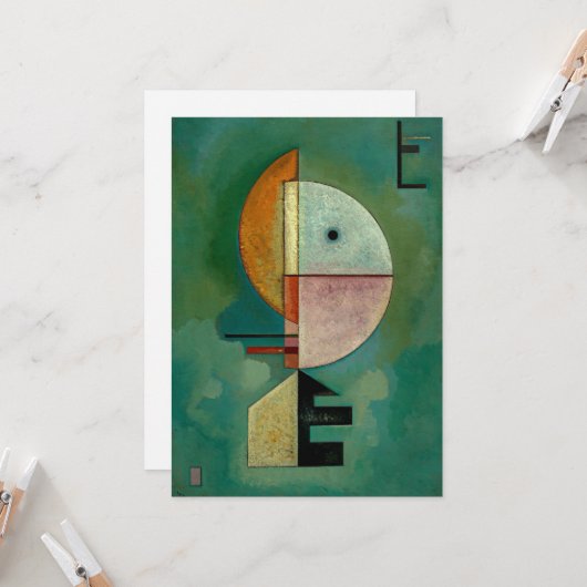 Kandinsky - Omhoog, abstracte kunst, Kaart (Voorkant / Achterkant in situ)
