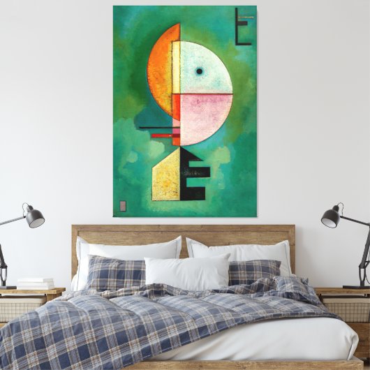 KANDINSKY - OMHOOG (Empor) - 1929 - Bauhaus - Canvas Afdruk (Insitu (Slaapkamer))