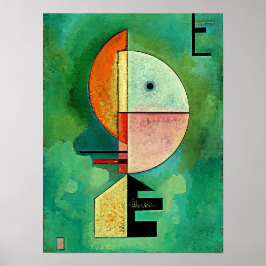 Kandinsky - Omhoog, populaire abstracte schilderku Poster (Voorkant)
