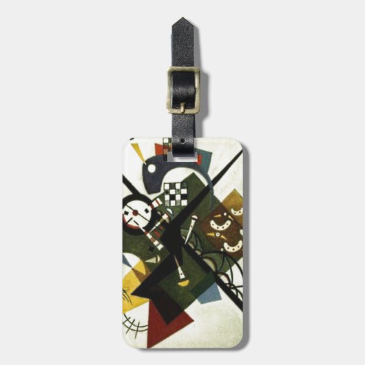 Kandinsky on White II Bagagelabel (Voorkant verticaal)