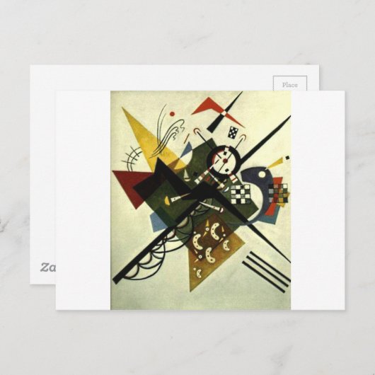 Kandinsky on White II Briefkaart (Voorkant / Achterkant)