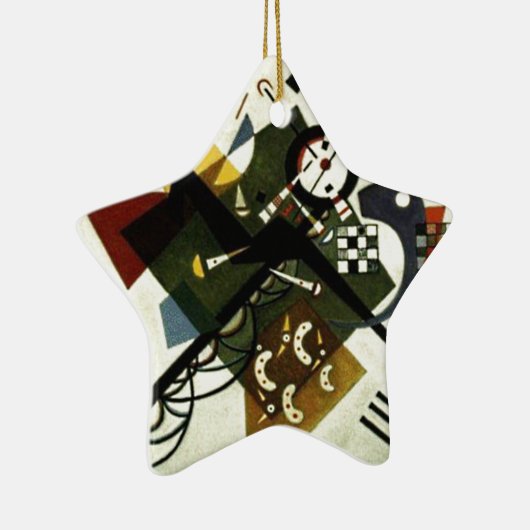 Kandinsky on White II Keramisch Ornament (Rechts)