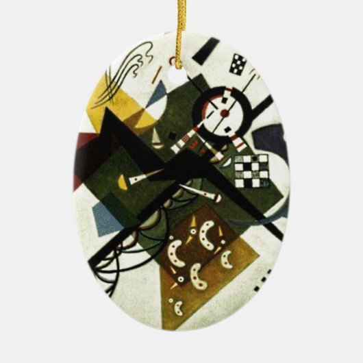 Kandinsky on White II Keramisch Ornament (Voorkant)
