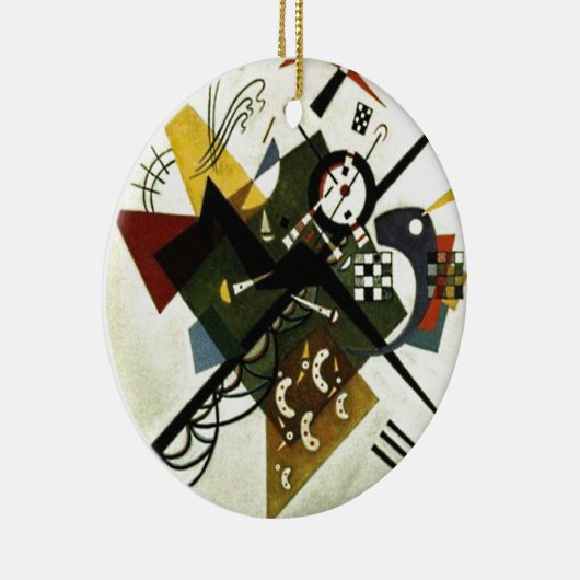 Kandinsky on White II Keramisch Ornament (Rechts)