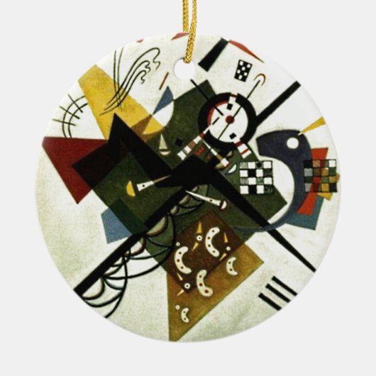 Kandinsky on White II Keramisch Ornament (Voorkant)