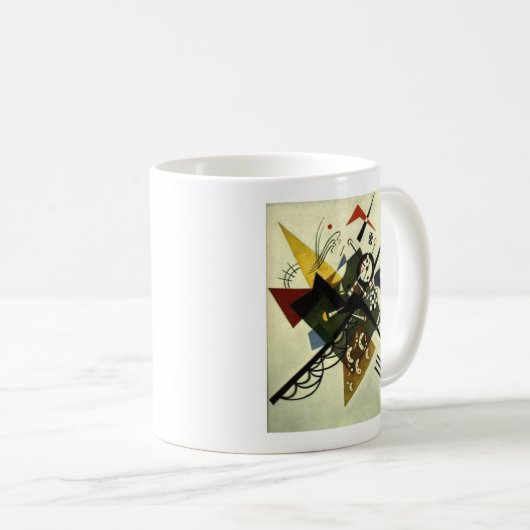 Kandinsky on White II Koffiemok (Voorkant rechts)