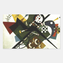 Kandinsky on White II Rechthoekige Sticker