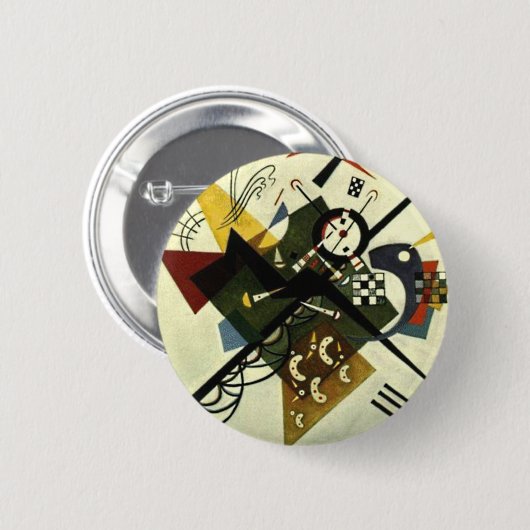 Kandinsky on White II Ronde Button 5,7 Cm (Voorkant /achterkant)