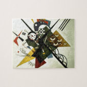 Kandinsky on White II schildert Abstracte kunst Legpuzzel (Horizontaal)