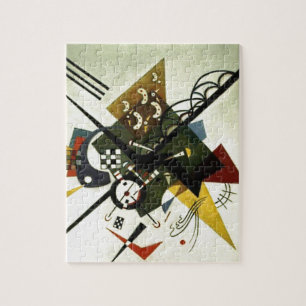 Kandinsky on White II schildert Abstracte kunst Legpuzzel