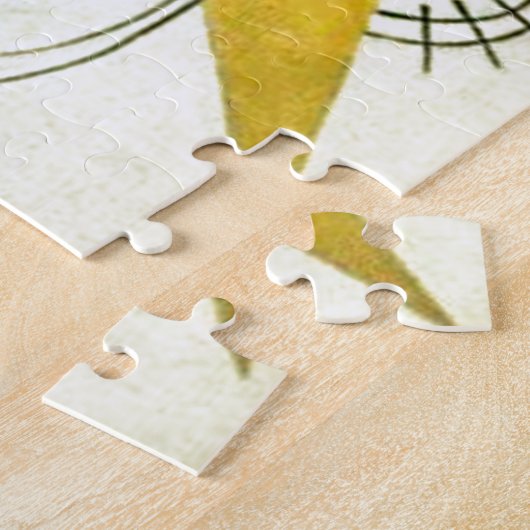 Kandinsky on White II schildert Abstracte kunst Legpuzzel (Zijkant)