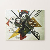 Kandinsky on White II schildert Abstracte kunst Legpuzzel (Horizontaal)
