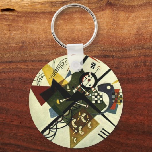 Kandinsky on White II Sleutelhanger (Voorkant)