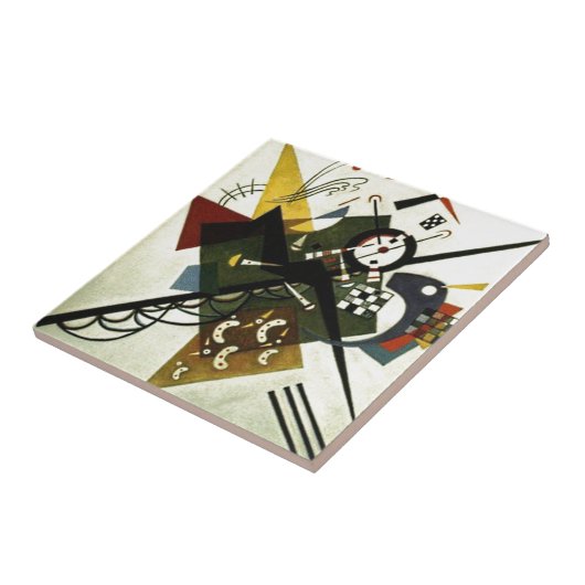 Kandinsky on White II Tegeltje (Zijkant)