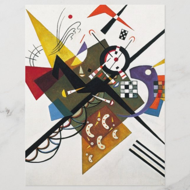 Kandinsky on White Two Abstract schilderen (Voorkant)