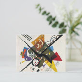 Kandinsky on White Two Abstract schilderen Briefkaart (Staand voorkant)