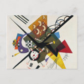 Kandinsky on White Two Abstract schilderen Briefkaart (Voorkant)