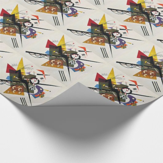 Kandinsky on White Two Abstract schilderen Cadeaupapier (Hoek)