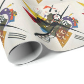 Kandinsky on White Two Abstract schilderen Cadeaupapier (Rol Hoek)