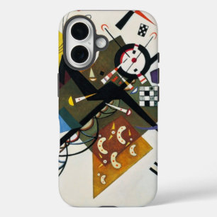 Kandinsky on White Two Abstract schilderen iPhone 16 Hoesje
