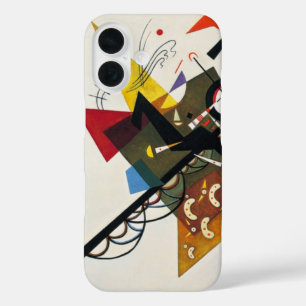 Kandinsky on White Two Abstract schilderen iPhone 16 Hoesje