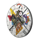 Kandinsky on White Two Abstract schilderen Dartbord (Voorkant Rechts)