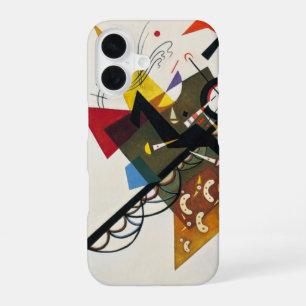 Kandinsky on White Two Abstract schilderen iPhone 16 Hoesje