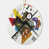 Kandinsky on White Two Abstract schilderen Keramisch Ornament (Links)
