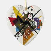 Kandinsky on White Two Abstract schilderen Keramisch Ornament (Rechts)