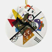 Kandinsky on White Two Abstract schilderen Keramisch Ornament (Voorkant)