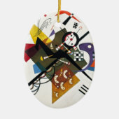 Kandinsky on White Two Abstract schilderen Keramisch Ornament (Voorkant)