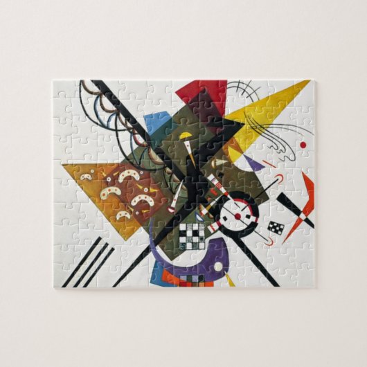 Kandinsky on White Two Abstract schilderen Legpuzzel (Horizontaal)
