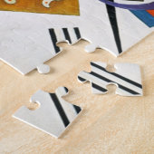 Kandinsky on White Two Abstract schilderen Legpuzzel (Zijkant)