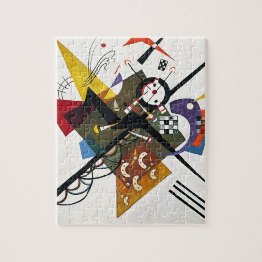 Kandinsky on White Two Abstract schilderen Legpuzzel (Verticaal)
